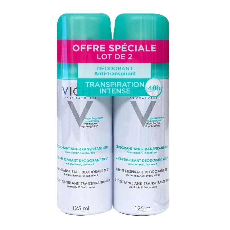 Vichy Déodorant Aérosol Anti-Transpirant 48h 2 x 125 ml