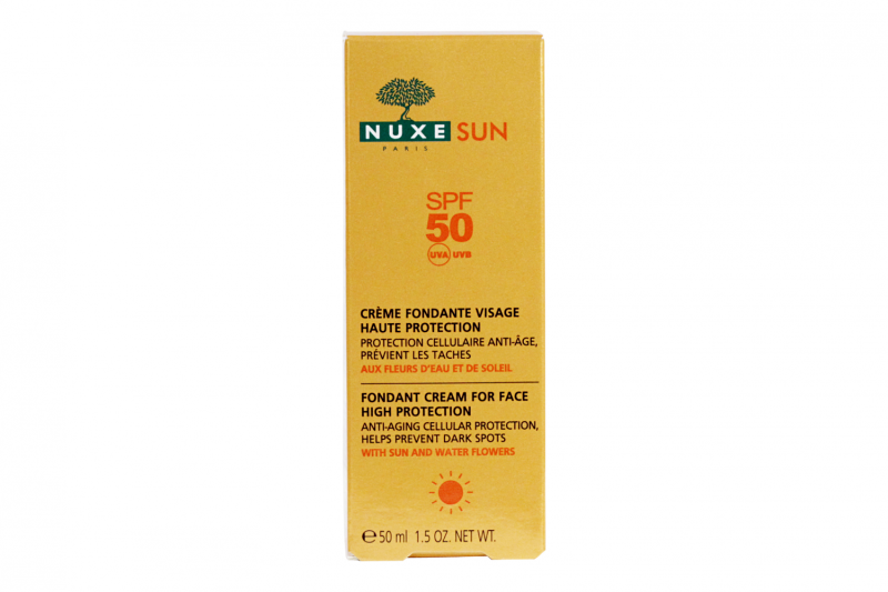 Nuxe Sun crème solaire fondante visage SPF 50