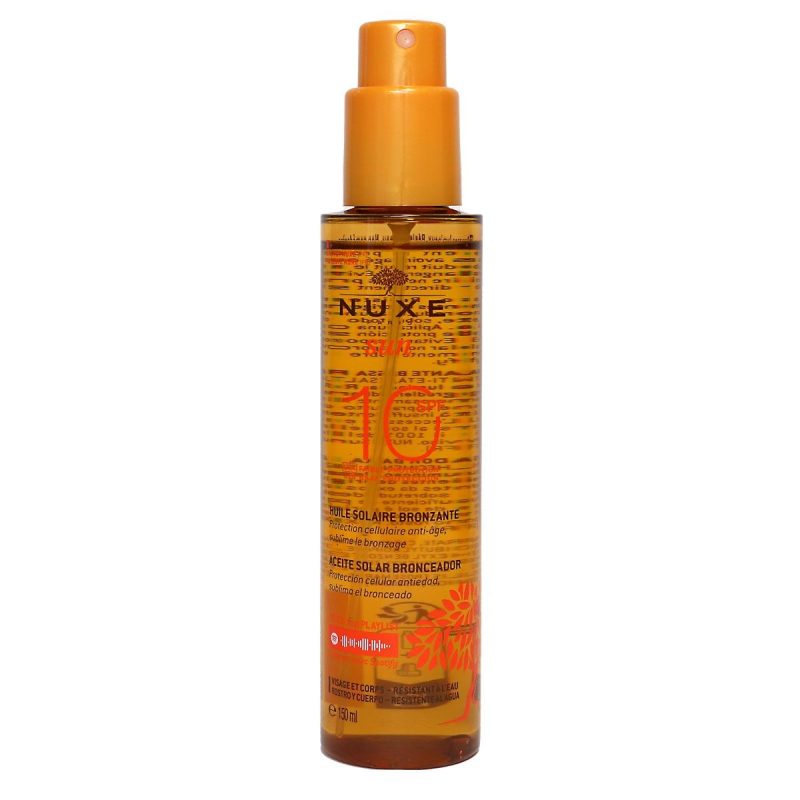 Nuxe Sun Huile solaire bronzante SPF 10