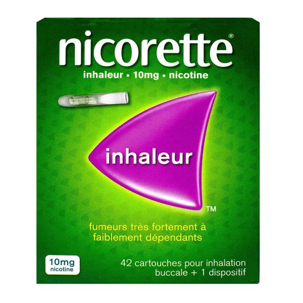 Nicorette inhaleur 10 mg substitut nicotinique