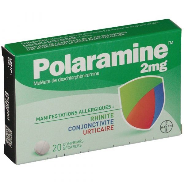 POLARAMINE 2MG 20 COMPRIMES