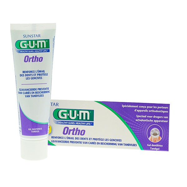 GUM ORTHO GEL DENTIFRICE MENTHE VERTE