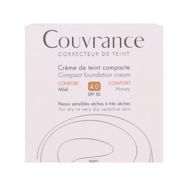 AVèNE COUVRANCE CREME DE TEINT COMPACTE MIEL N°4.0 SPF30