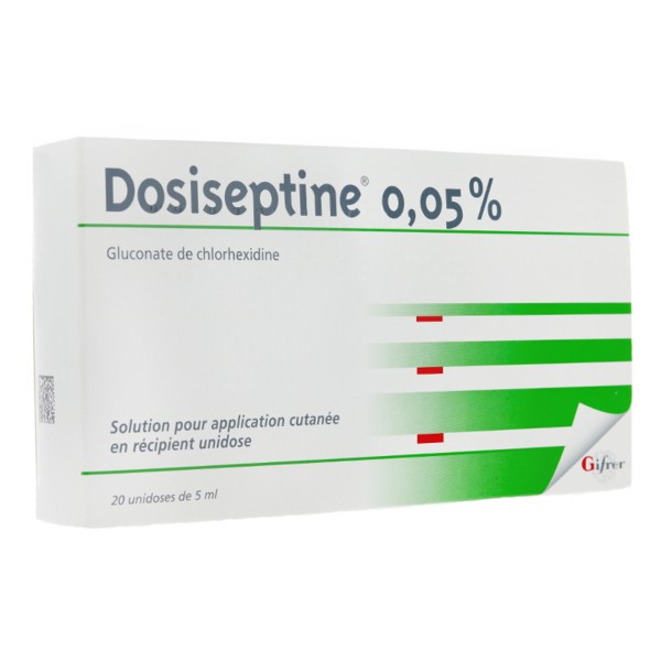 DOSISEPTINE 0,05% 20 UNIDOSES