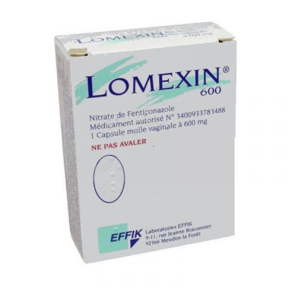 LOMEXIN 600MG CAPSULE VAGINALE BOITE DE 1