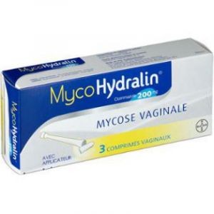 MycoHydralin 200 mg comprimés vaginaux boite de 3