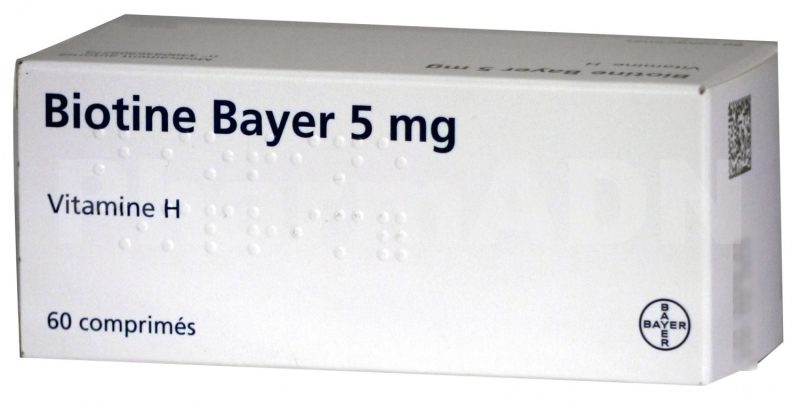 BIOTINE BAYER 5MG 60 COMPRIMES