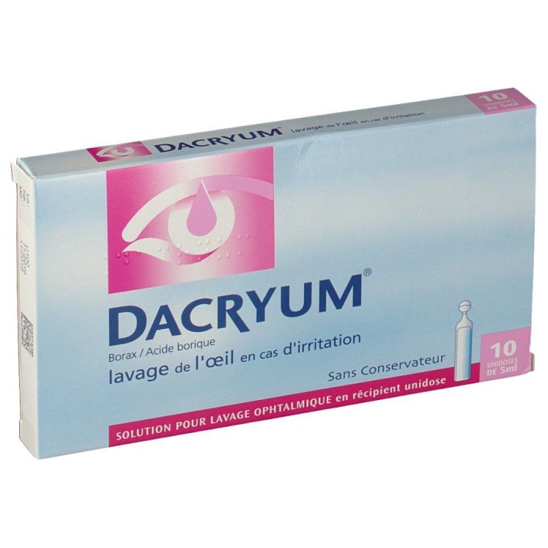 DACRYUM SOLUTION OPHTALMIQUE 10 UNIDOSES DE 5ML