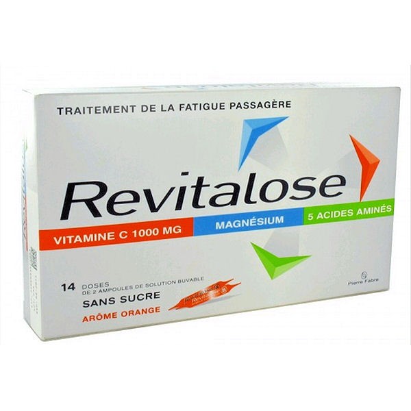 REVITALOSE AMPOULES BUVABLES SANS SUCRE BOITE DE 14