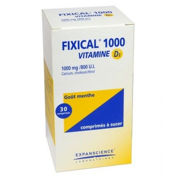 FIXICAL D3 1000MG/800UI 30 COMPRIMES A SUCER