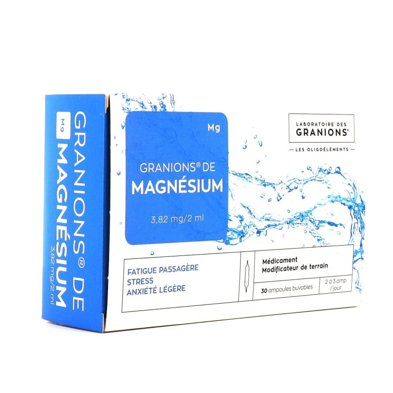 GRANIONS MAGNESIUM 30 AMPOULES BUVABLES 2ML