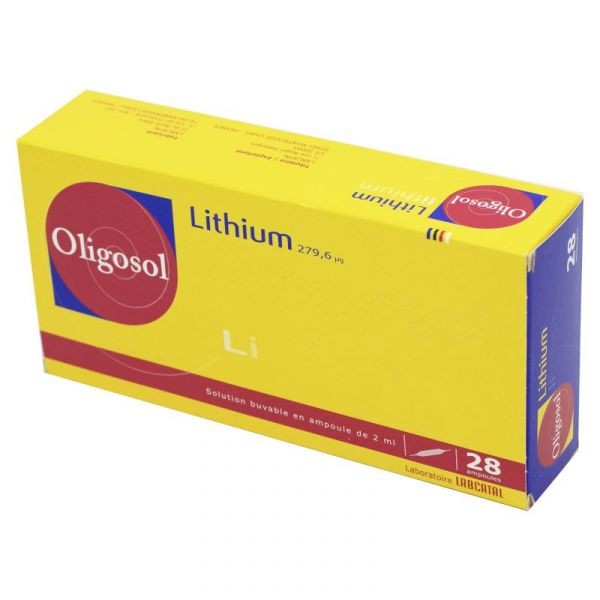 OLIGOSOL LITHIUM 28 AMPOULES BUVABLES