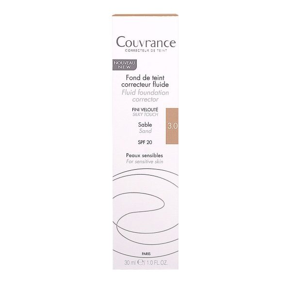 Avène Couvrance fond de teint correcteur fluide sable SPF20 30ml