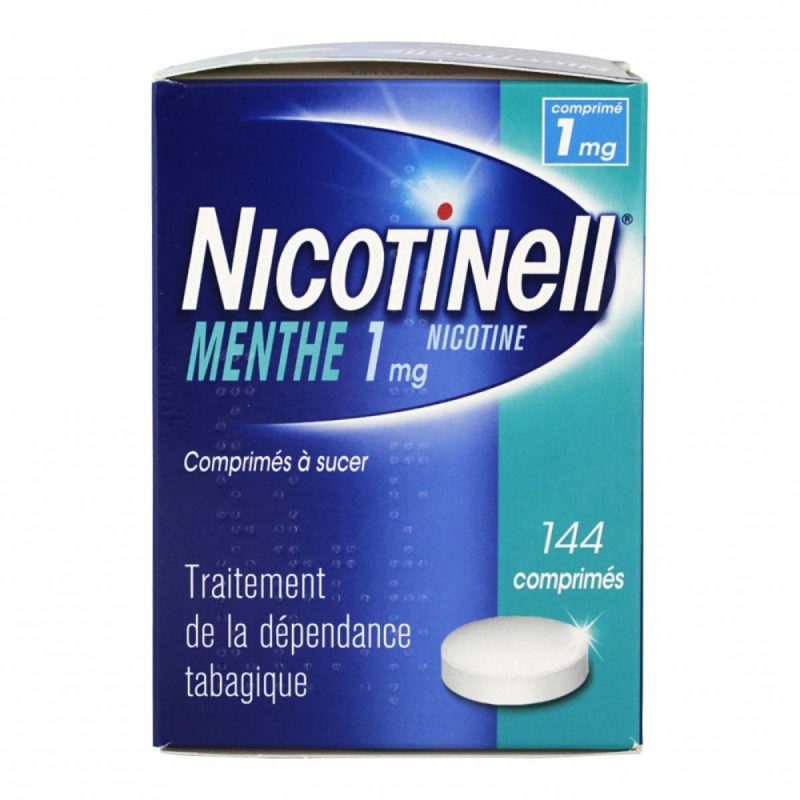 NICOTINELL 1MG MENTHE SANS SUCRE 144 COMPRIMES A SUCER