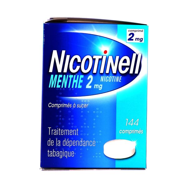 NICOTINELL 2MG MENTHE SANS SUCRE 144 COMPRIMES A SUCER