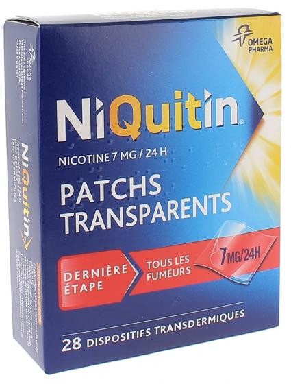 NIQUITIN 7MG/24H 28 PATCHS TRANSDERMIQUES