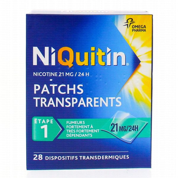 NIQUITIN 21MG/24H 28 PATCHS TRANSDERMIQUES