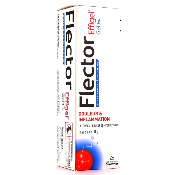 FLECTOR EFFIGEL 1% GEL FLACON 50G