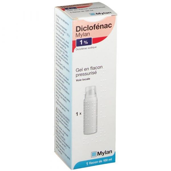 DICLOFENAC MYLAN 1% GEL FLACON POMPE 100ML