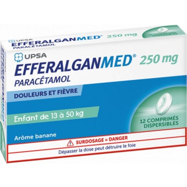 EFFERALGANMED 250MG 12 COMPRIMES DISPERSIBLES