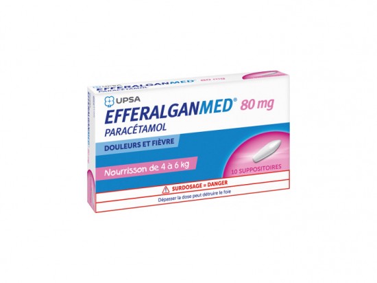 EFFERALGANMED 80MG 10 SUPPOSITOIRES