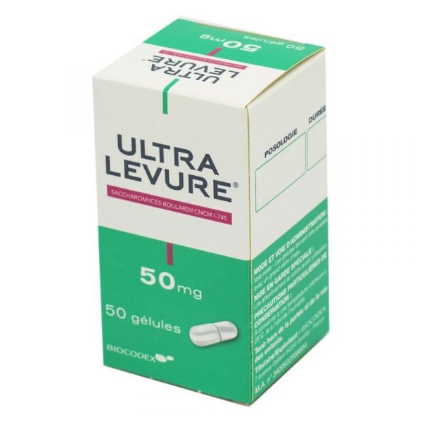 ULTRA-LEVURE 50MG FLACON 50 GELULES