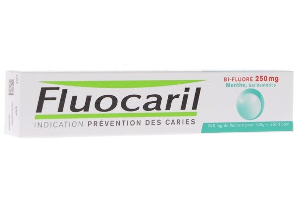 FLUOCARIL BI-FLUORE 250MG GEL DENTIFRICE MENTHE 75ML