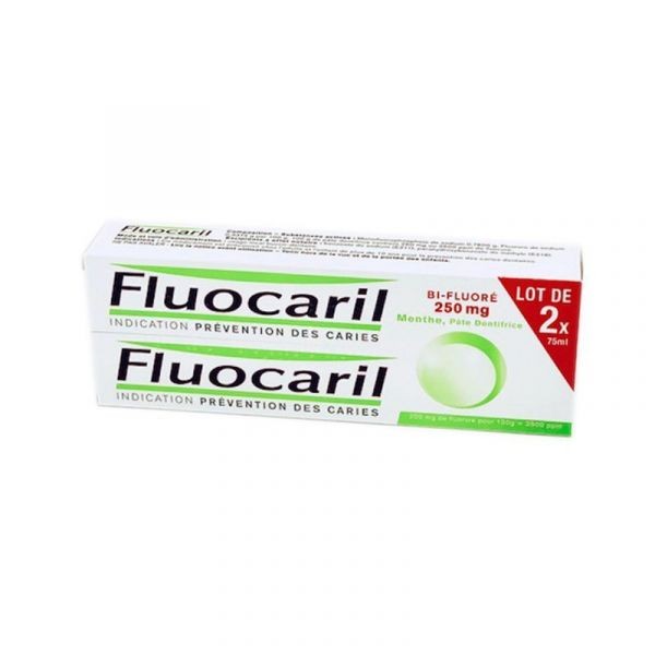 FLUOCARIL BI-FLUORE 250MG PATE DENTIFRICE 2X75ML