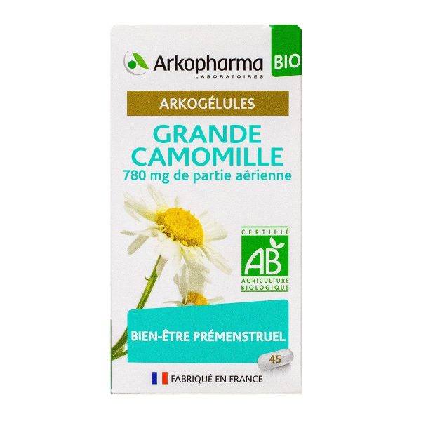 ARKOGELULES GRANDE CAMOMILLE BIO FLACON 45 GELULES