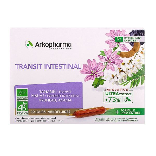 ARKOFLUIDES TRANSIT INTESTINAL 20 AMPOULES