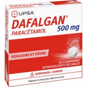 DAFALGAN 500 MG 16 COMPRIMES EFFERVESCENTS SECABLES