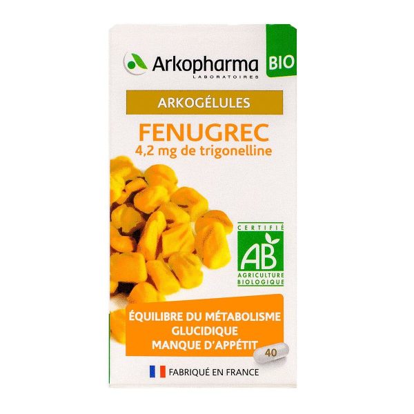 ARKOGELULES FENUGREC BIO 40 GELULES