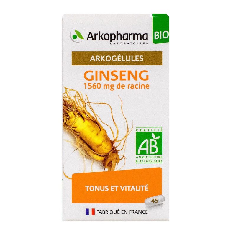 ARKOGELULES GINSENG BIO 45 GELULES