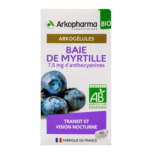 ARKOGELULES BAIE DE MYRTILLE BIO 40 GELULES