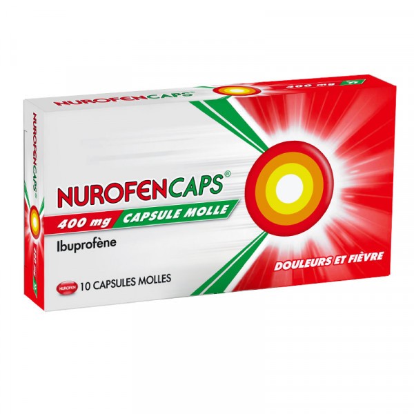 NUROFENCAPS 400MG 10 CAPSULES MOLLES