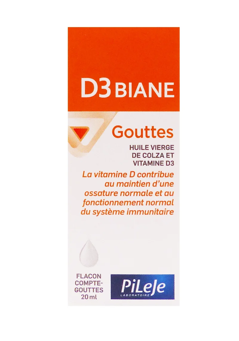 D3biane gouttes pileje 20