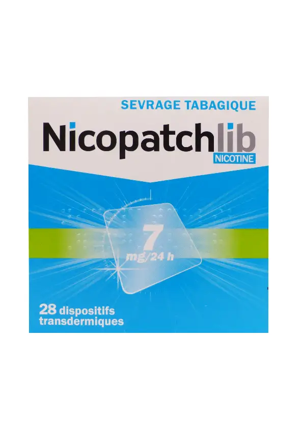 Nicopatchlib nicotine 7mg 28 dispositifs transdermiques