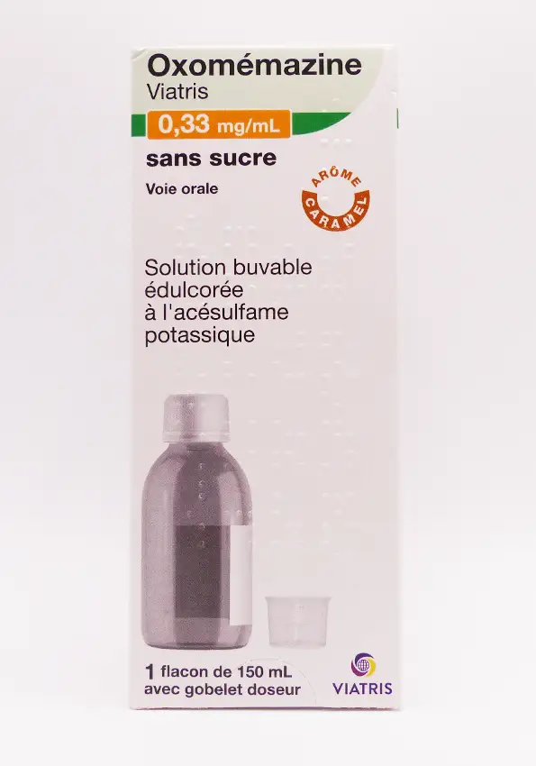 Oxomémazine 0,33mg par mL sans sucre sirop 150 mL viatris