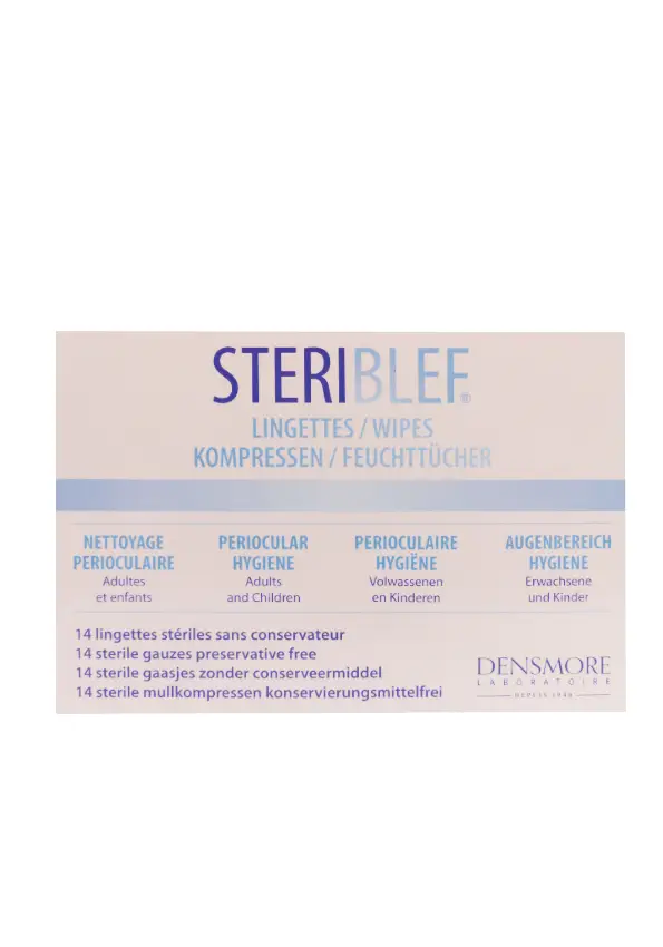 Steriblef 14 lingettes stériles sans conservateurs