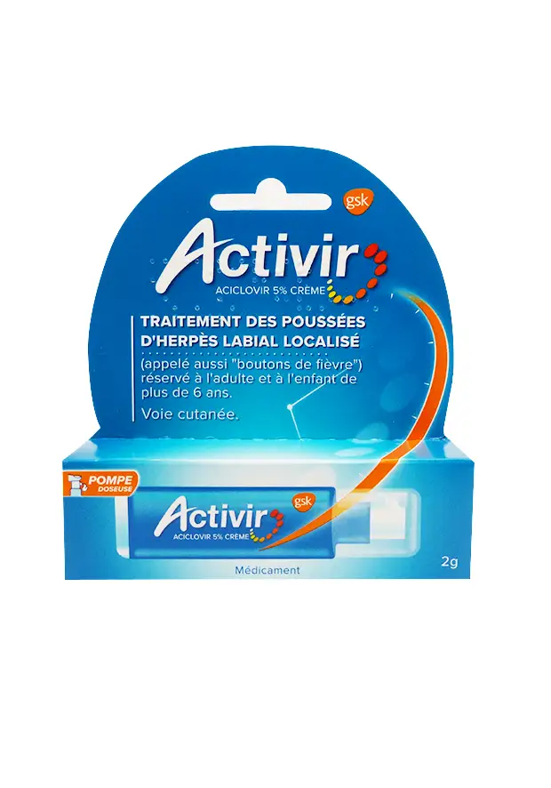 Activir aciclovir 5% crème flacon pompe