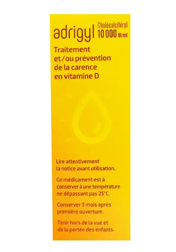 ADRIGYL 10000UI/ML GOUTTES BUVABLES FLACON 10ML 3 adrigyl dos