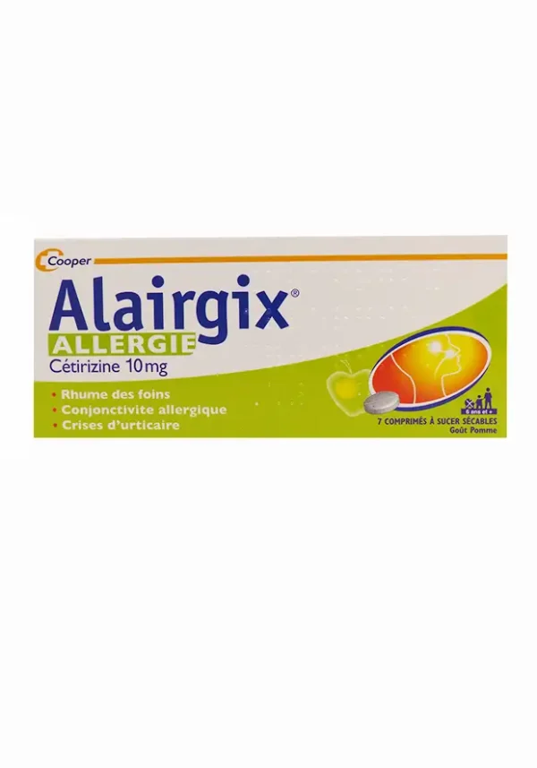 Alergix cétirizine 10 mg 7 comprimés