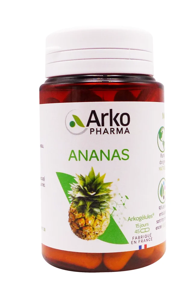 ARKOGELULES ANANAS 45 GELULES ARKOPHARMA 4 ananas 45 gelules pot