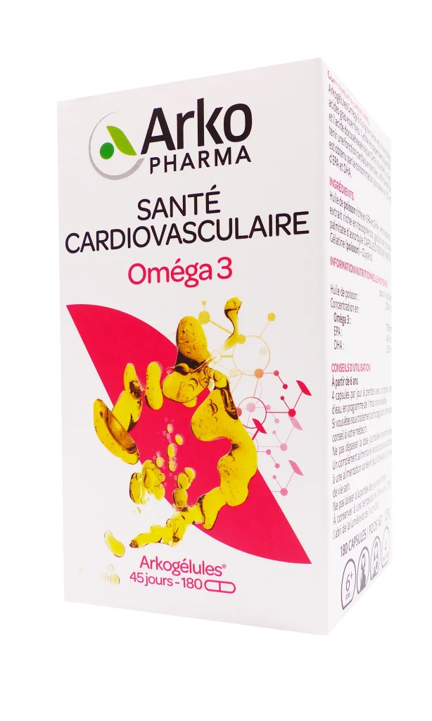 ARKOGELULES OMEGA 3, 180 CAPSULES ARKOPHARMA 3 arko omega 3 180 gelules