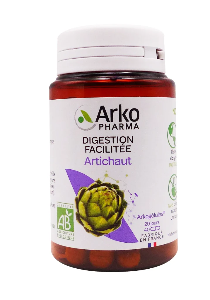 ARKOGELULES ARTICHAUT BIO 40 GELULES 2 arkopharma artichaut 40 gelules pot