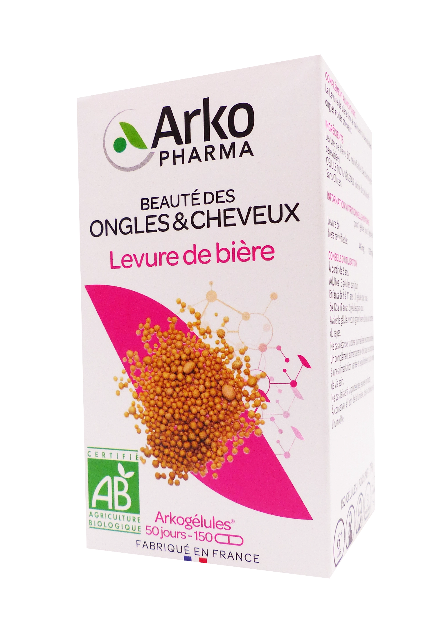 ARKOGELULES LEVURE DE BIERE BIO 150 GELULES 1 arkopharma levure de biere 150 gélules