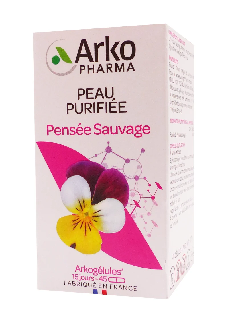arkopharma pensée sauvage 45 gélules