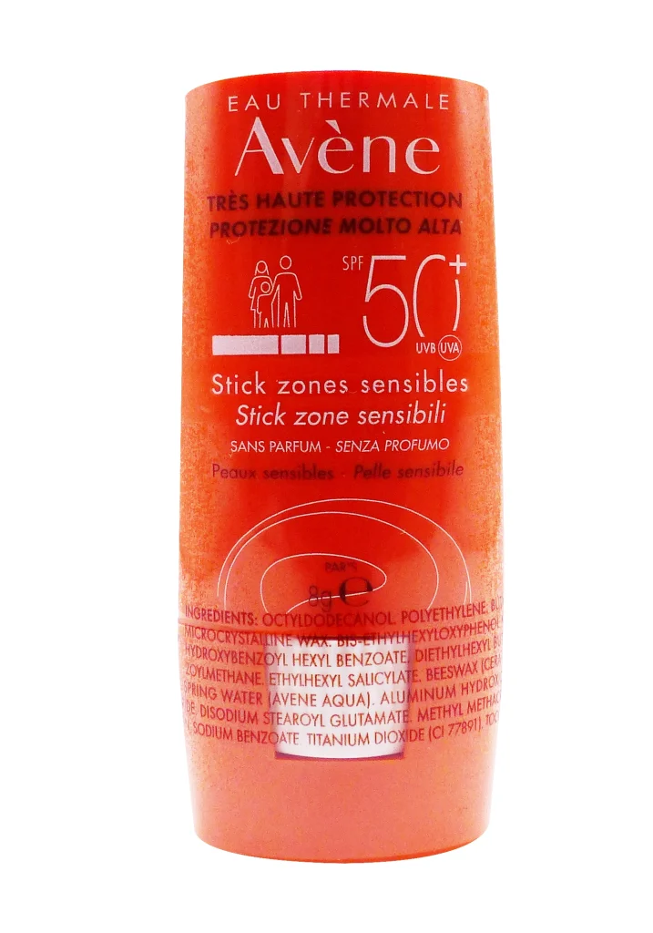 Avène Stick Solaire Zones Sensibles SPF50+ 8G 2 avene stick spf 50