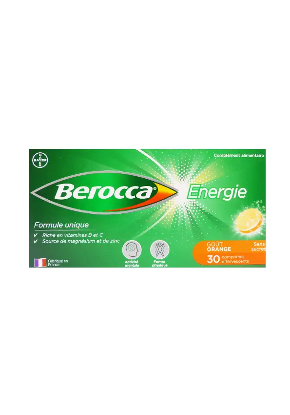 berocca energie 30 comprimés effervescents gout orange