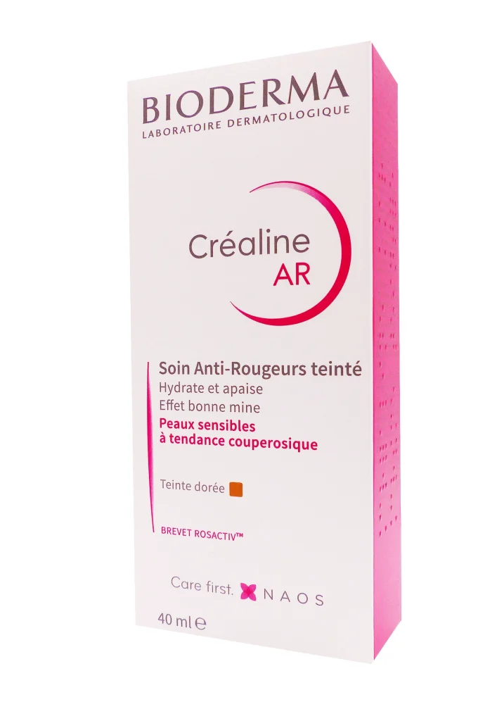 BIODERMA CREALINE AR SOIN ANTI-ROUGEURS TEINTE DOREE 40ML 2 bioderma crealine ar soin anti rougeur teinte 40 ml